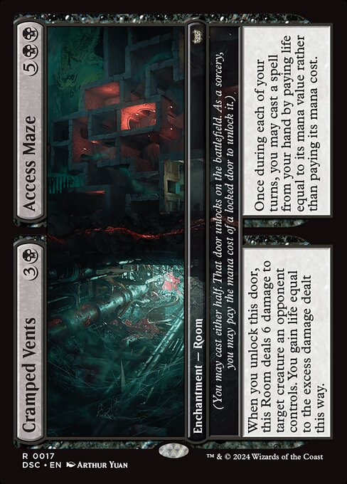 Cramped Vents // Access Maze highlighted card art