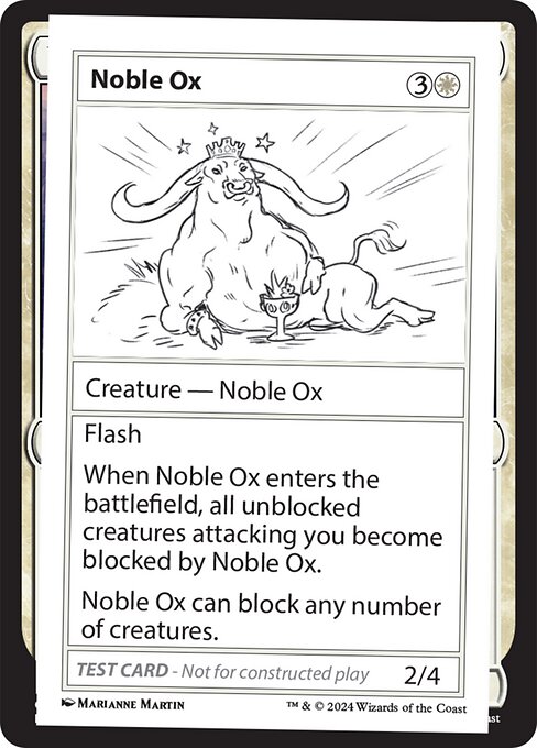 Noble Ox highlighted card art