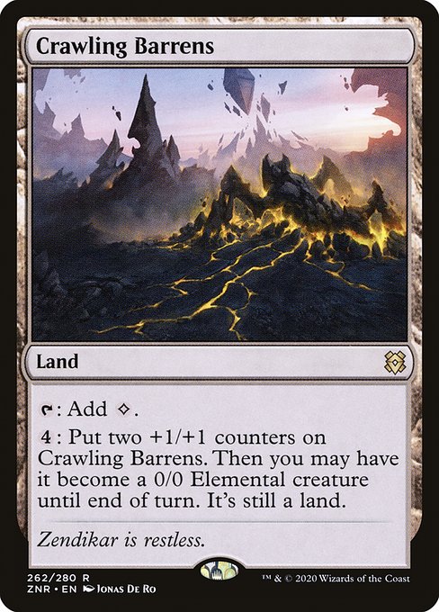 Crawling Barrens from Zendikar Rising