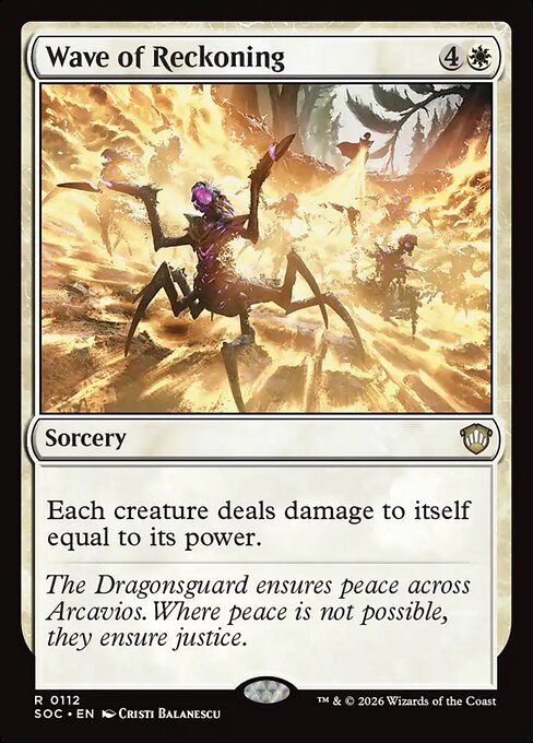Wave of Reckoning from Secrets of Strixhaven Commander