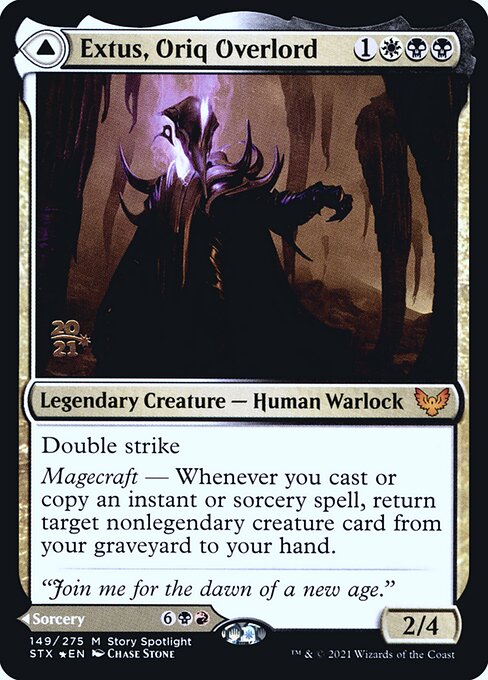 Extus, Oriq Overlord // Awaken the Blood Avatar from Strixhaven: School of Mages Promos