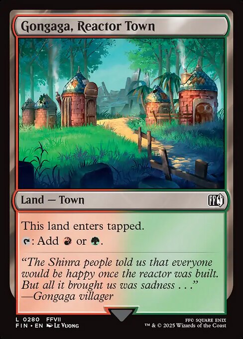 Gongaga, Reactor Town highlighted card art