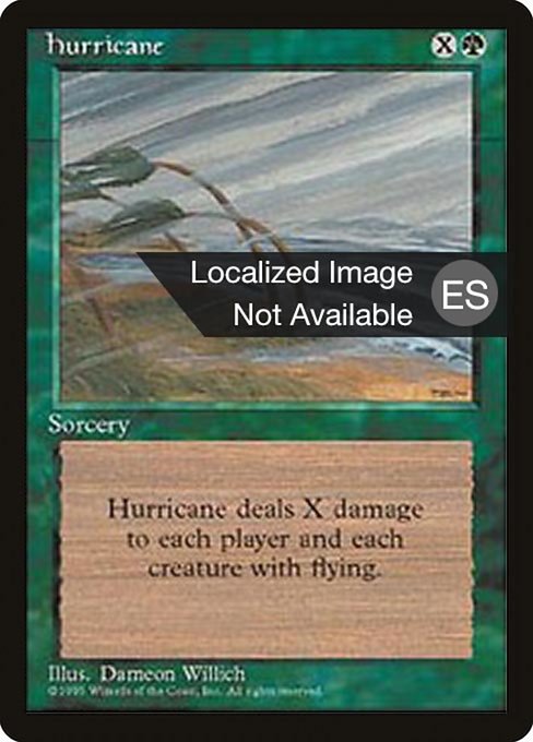 Hurricane from Fourth Edition Foreign Black Border