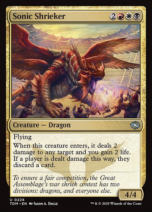 Sonic Shrieker from Tarkir: Dragonstorm