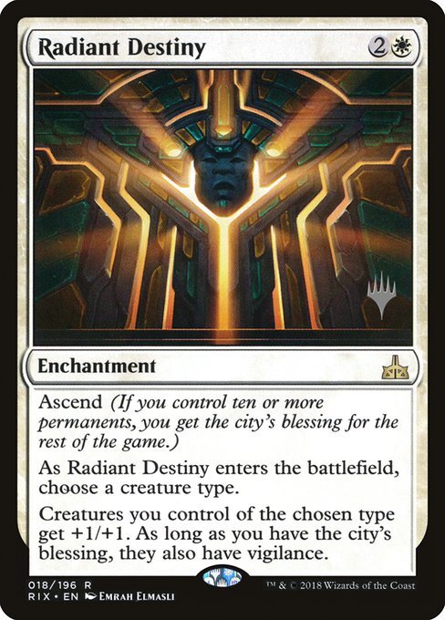 Radiant Destiny from Rivals of Ixalan Promos