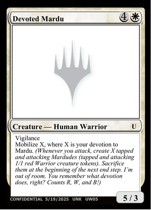 Devoted Mardu highlighted card art