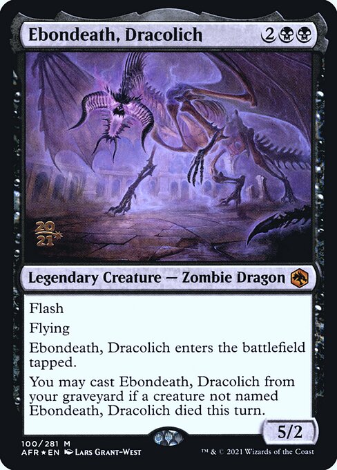 Ebondeath, Dracolich from Adventures in the Forgotten Realms Promos