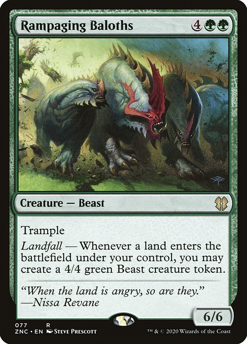 Rampaging Baloths from Zendikar Rising Commander