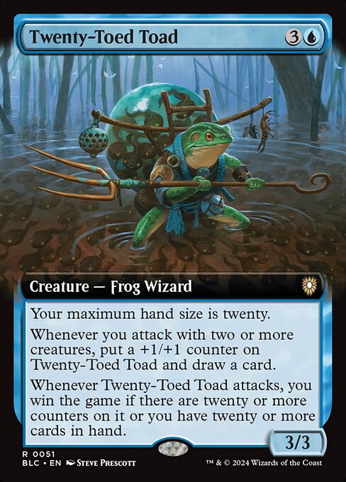 Twenty-Toed Toad from Bloomburrow Commander