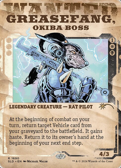 Greasefang, Okiba Boss highlighted card art