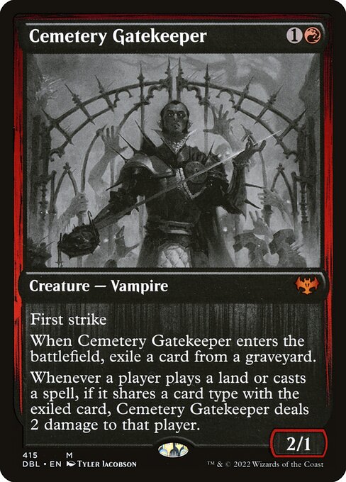 Cemetery Gatekeeper highlighted card art