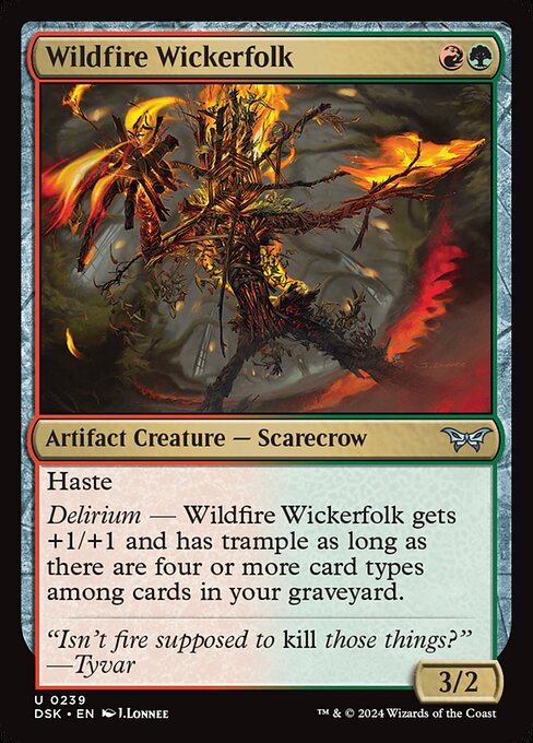 Wildfire Wickerfolk highlighted card art