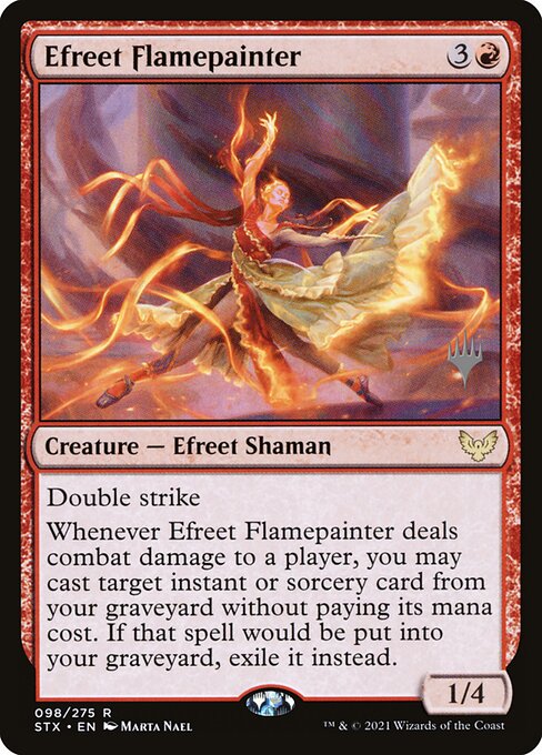 Efreet Flamepainter from Strixhaven: School of Mages Promos