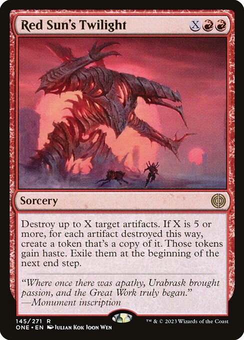 Red Sun's Twilight from Phyrexia: All Will Be One