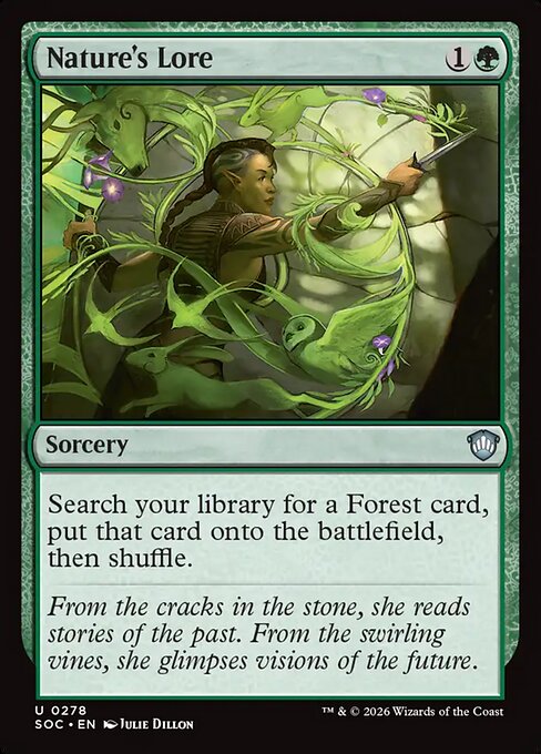Nature's Lore highlighted card art