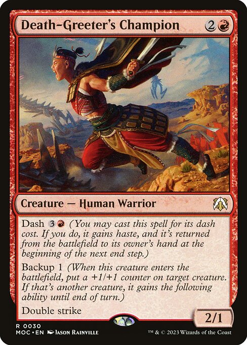 Death-Greeter's Champion highlighted card art