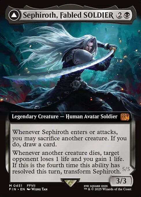 Sephiroth, Fabled SOLDIER // Sephiroth, One-Winged Angel from Final Fantasy