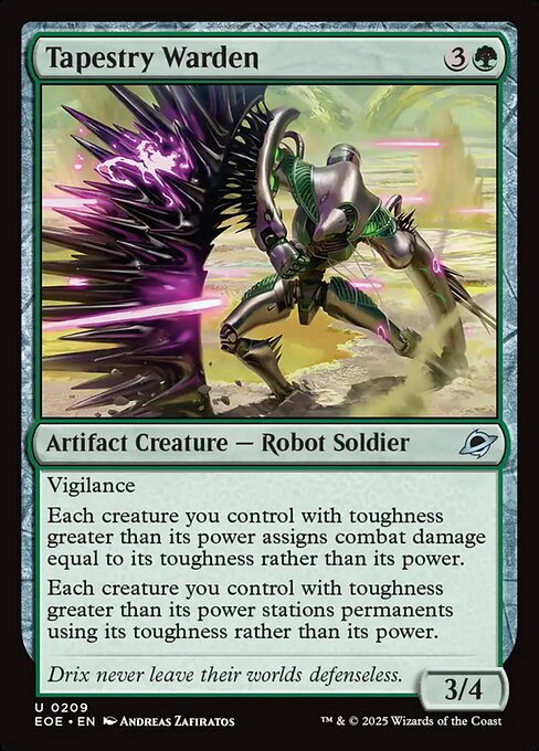 Tapestry Warden highlighted card art