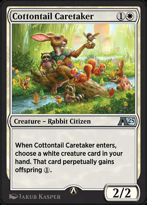 Cottontail Caretaker highlighted card art