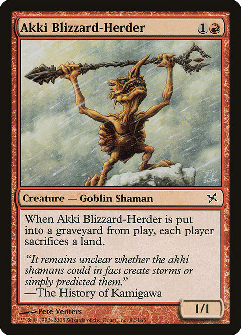 Akki Blizzard-Herder highlighted card art