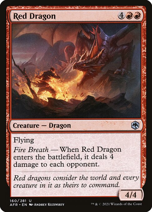 Red Dragon from Adventures in the Forgotten Realms