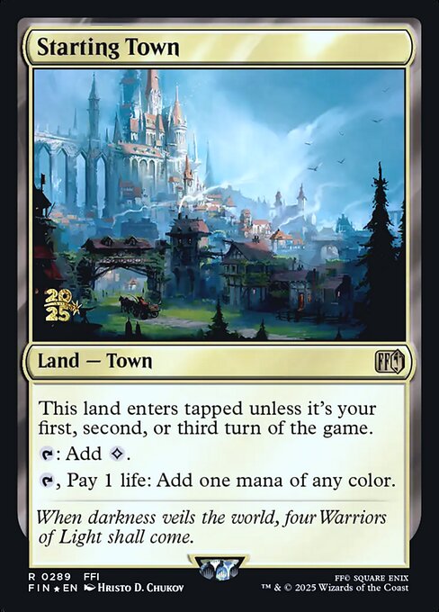 Starting Town highlighted card art