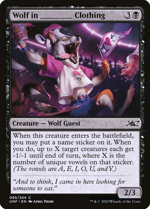 Wolf in _____ Clothing highlighted card art