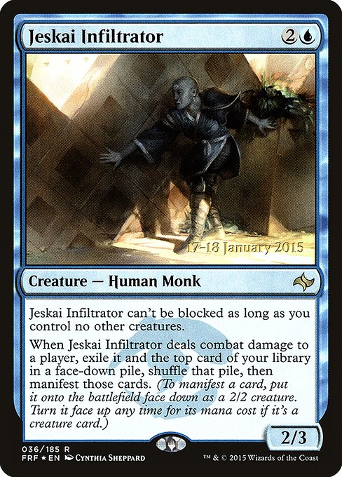 Jeskai Infiltrator from Fate Reforged Promos