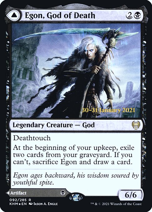 Egon, God of Death // Throne of Death from Kaldheim Promos