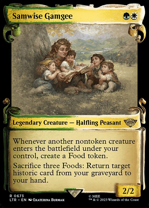 Samwise Gamgee highlighted card art