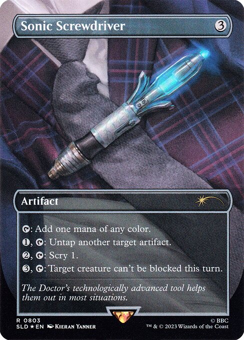 Sonic Screwdriver highlighted card art