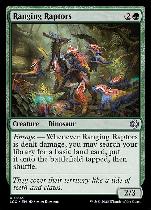 Ranging Raptors highlighted card art