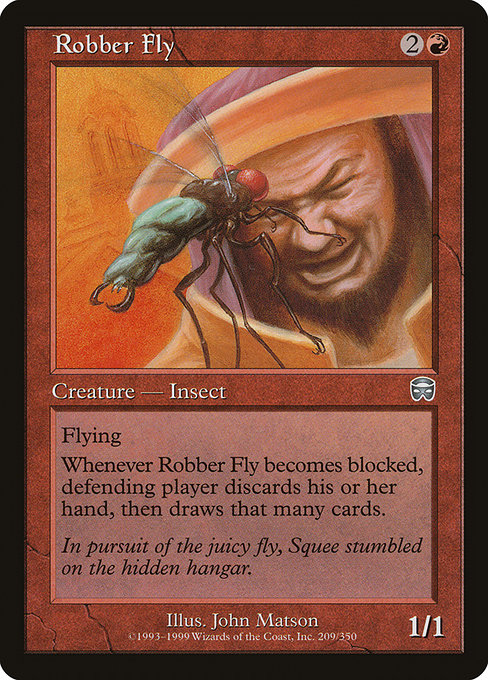 Robber Fly highlighted card art