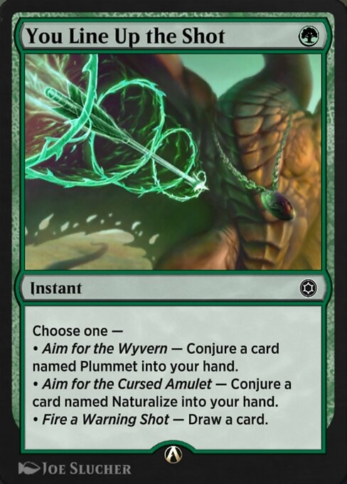 You Line Up the Shot highlighted card art