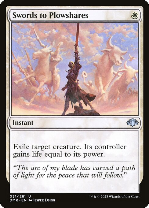 Swords to Plowshares from Dominaria Remastered