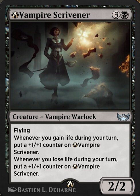 A-Vampire Scrivener highlighted card art