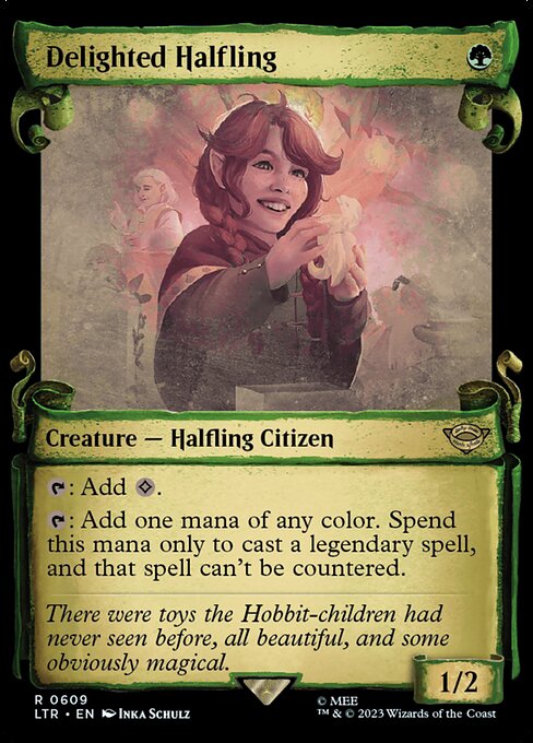 Delighted Halfling highlighted card art