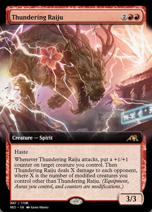 Thundering Raiju highlighted card art
