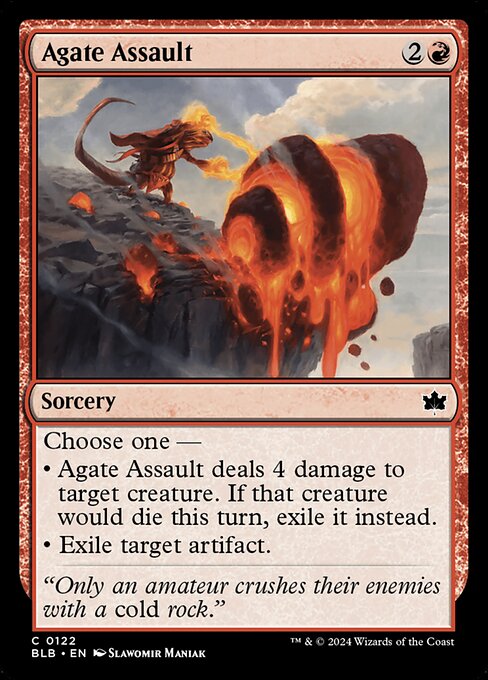 Agate Assault highlighted card art