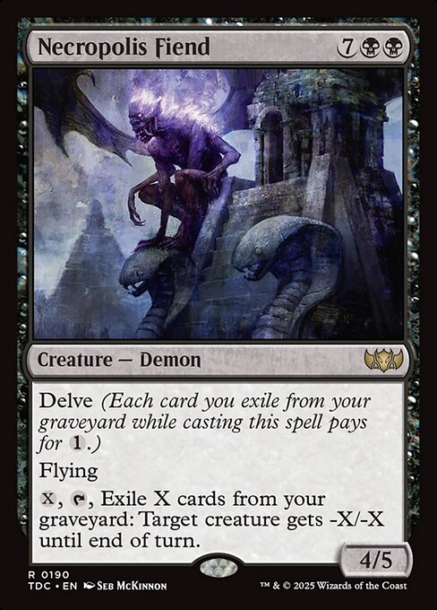 Necropolis Fiend highlighted card art