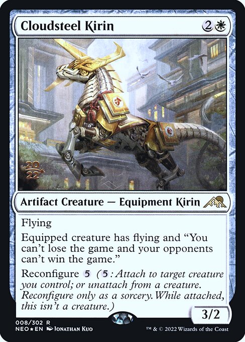 Cloudsteel Kirin from Kamigawa: Neon Dynasty Promos