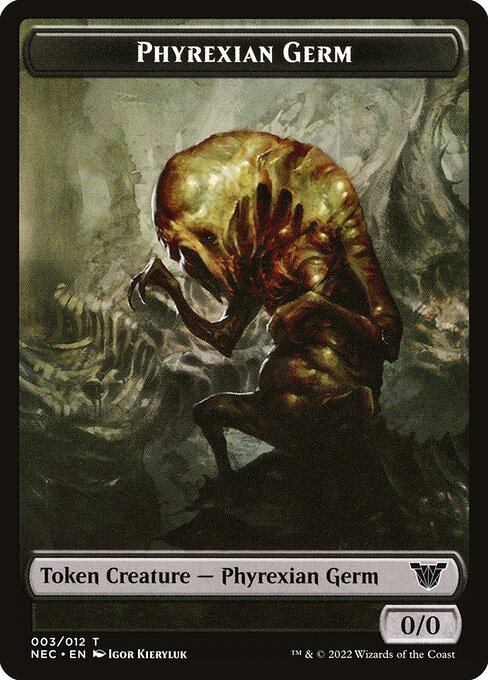 Phyrexian Germ from Neon Dynasty Commander Tokens