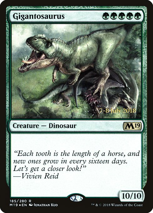Gigantosaurus from Core Set 2019 Promos