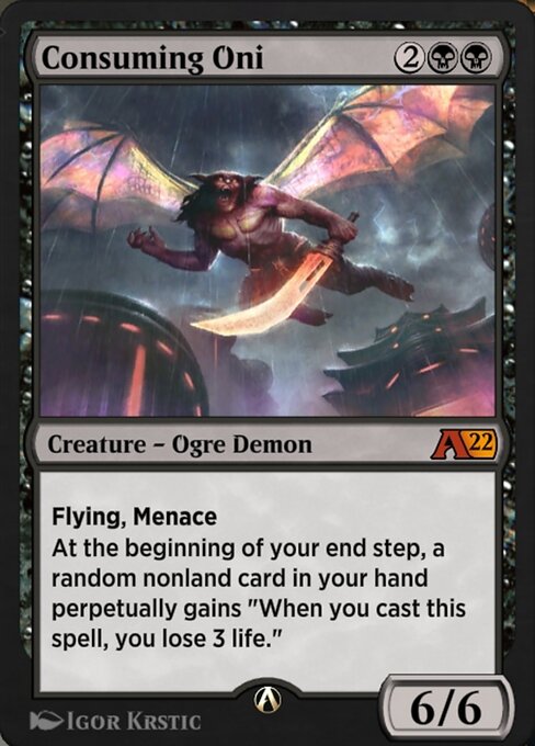Consuming Oni highlighted card art