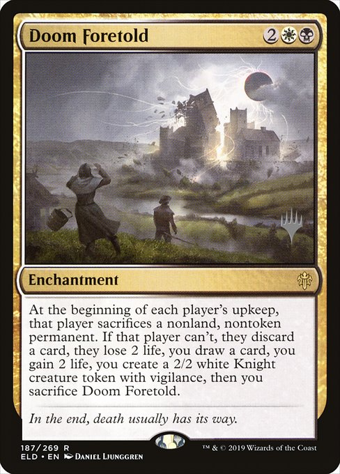 Doom Foretold from Throne of Eldraine Promos