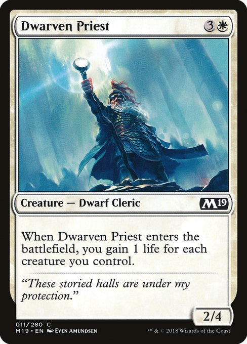 Dwarven Priest highlighted card art