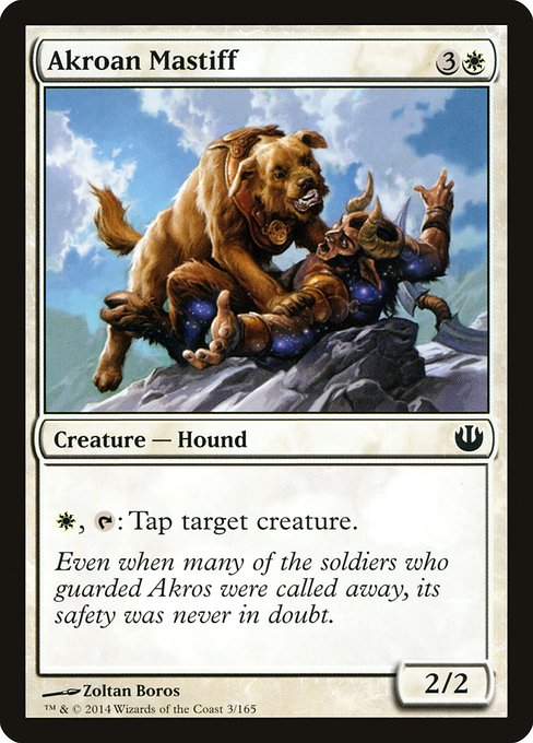 Akroan Mastiff highlighted card art