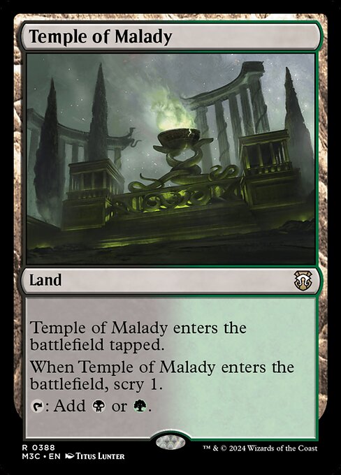 Temple of Malady from Modern Horizons 3 Commander