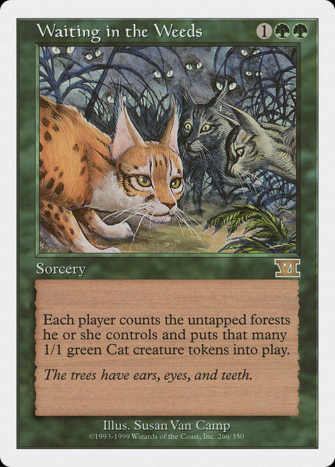 Waiting in the Weeds highlighted card art