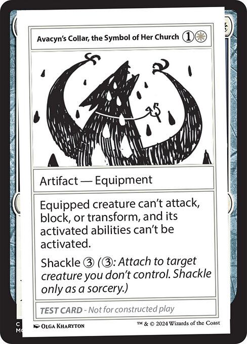 Avacyn's Collar, the Symbol of Her Church highlighted card art